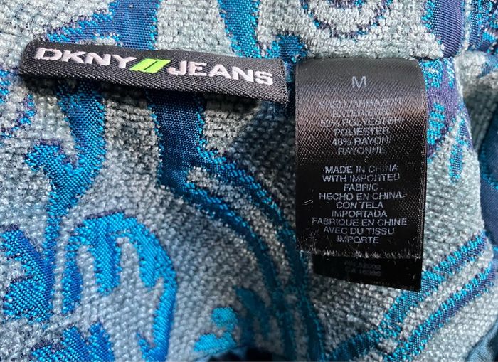 DKNY Size 10-12 Ladies Teal Coat