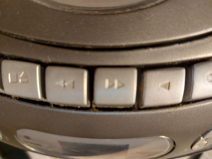 Logik CD Stereo With Cassette, Model LCCSTR10, in good condition, Radio and CD work fine, Tape play button not staying engaged, Forward and rewind work