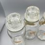 3 x Vintage Clear Glass Apothecary Style Airtight Sweet Storage Jar 18cm High Image 2