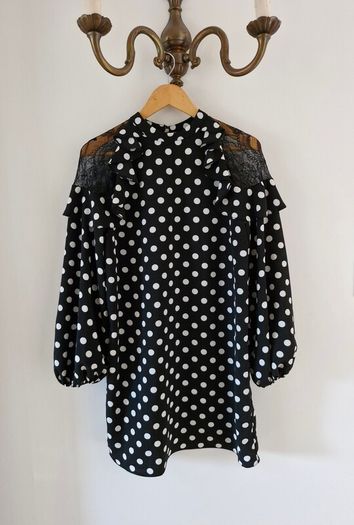 Black/White spotty dress (River island)