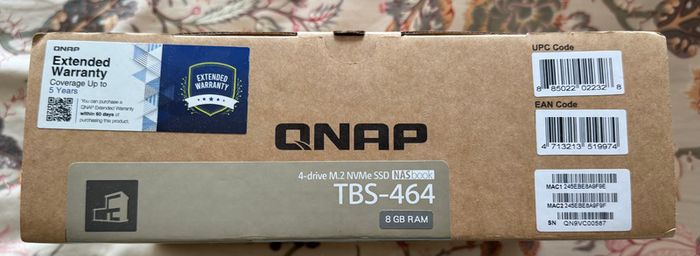 Qnap Nas Storage (4bay/no SSD's Tbs-464-8g)