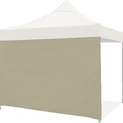 Gazebo Side Panel, Canopy Sidewall Panels, for 3x3M Straight Leg Gazebos Tent, Sunshade, Windproof and Give Privacy, 1 Pack Sidewall Only, Beige