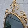 A Mirror Large heavy Vintage Rococo design filly bevelled oval Mirror Image 9
