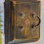 Wooden Clock Key Cabinet Quartz Rustic Storage Cupboard Distressed Image 6