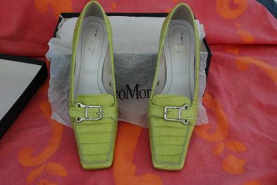 NEW Ladies Marco Moreo Green leather shoes