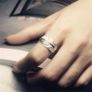 Adjustable Silver Feather Ring Image 4