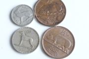 Four Irish coins