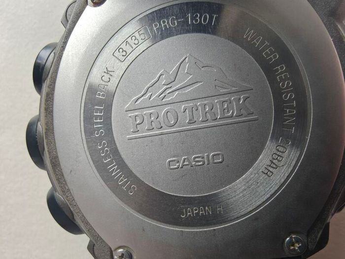 Casio Pro Trek PRG 130T 7V Titanium  Tough Solar Triple Sensor Japan H