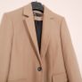 Zara Camel Tan Beige Single Button Zara Longline Coat Size M Image 4