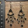 Vintage Black Jewelled Earrings Image 5