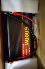 New 5000w 24v or 12v  Pure Sine Wave Power Inverter Voltage Transformer DC12V to AC 220V Converter+2 LED Display