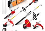 BU-KO Petrol Long Reach Multifunction Garden Tool Lawn Trimmer Hedge Shears Secateurs Brushcutter with 2.4mm Trimmer Line 3m Extension Pole Tool Bag