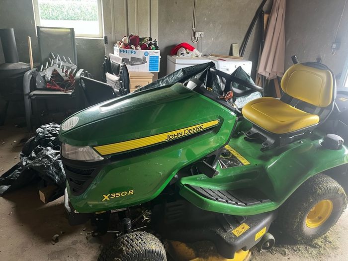 John Deere X350R ride on lawn mower