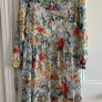 Ladies Floral Chiffon Dress: Size 10 Image 2
