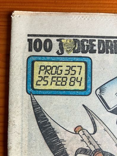 Comic: '2000AD' no. 357 (25/02/1984)