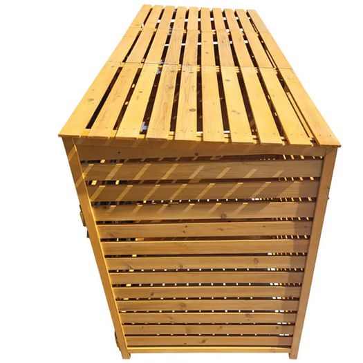Wheelie Bin Storage  3 Bays - Natural