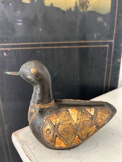 Vintage Wooden Duck Ornament