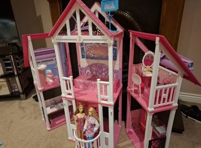 Barbie 3 story Dream House and Accessories