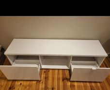 White tv stand