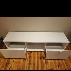 White tv stand