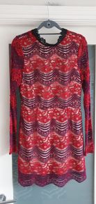 MISSGUIDED lace style dress with exposed back Sz 12