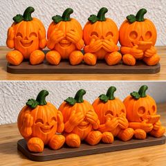 Halloween Pumpkin Family Decoration