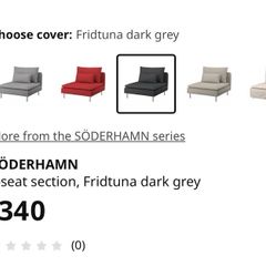 Ikea Soderhamn One Seat Section PINK