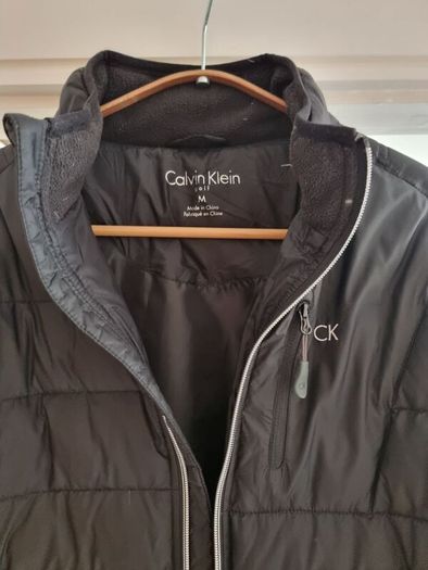 clavin klein black puffer jacket