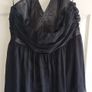 Black Chiffon & Diamante Top. Size 18. New Image 3