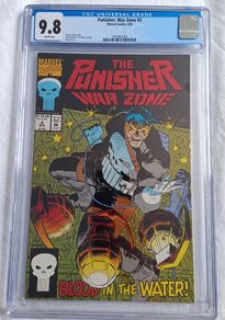 The Punisher War Zone Marvel  Issue 2 CBCS / CGC 9.8 Certified Graded Comic Framed  DC