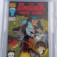 The Punisher War Zone Marvel  Issue 2 CBCS / CGC 9.8 Certified Graded Comic Framed  DC