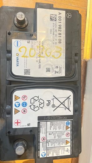 Used Original Mercedes-Benz AGM car battery 80Ah 12V 800A