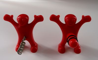 Novelty set of bottle opener and stopper