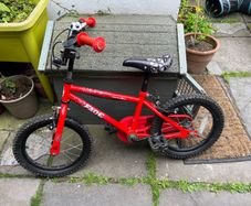 Red Fade Bike 15" Wheel