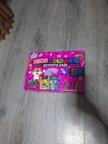 neon colouring activity case