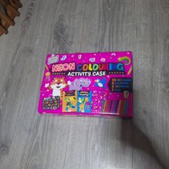 neon colouring activity case