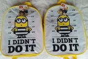 2 x Minions Despicable Me School back packs