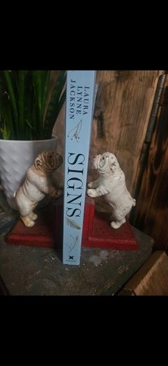 Vintage Cast Iron Bulldog Bookends