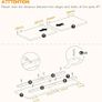 Slim Console Table with Storage, Narrow Console Table for Hallway, Industrial Hallway Table, Slim Sofa Table for Living Room, Bedroom, Rustic Brown and Black Image 4