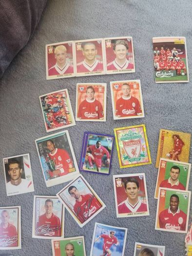 Various football stickers