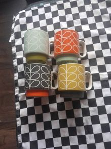 Orla Kiely designer mugs