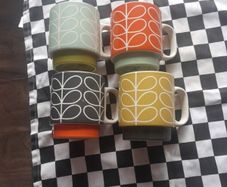 Orla Kiely designer mugs