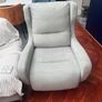 For Sale: 2 Swivel Armchairs in Grey Image 4