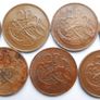 Vintage- Ireland, 2 Pence Bronze Coins Image 6