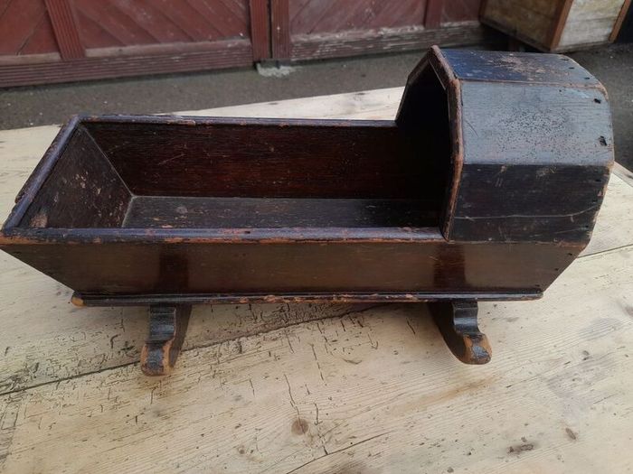 Vintage Handmade Dolls Cradle