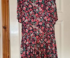 Printed Tea Dress - Size 14