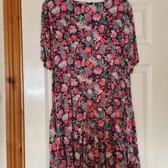 Printed Tea Dress - Size 14