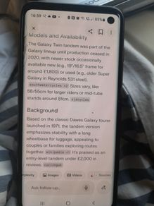 Dawes Galaxy Tandem