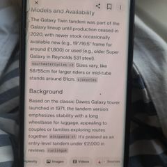 Dawes Galaxy Tandem