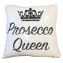 Prosecco Queen Funny Magic Cushion Cover - Silver Sequin - gift for those ladies who love prosecco Image 4